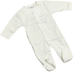 Lafel Pamut Ujjas Rugdalózó - Fehér "Welcome to the world" 68