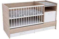 Babastar BS Basic kombiágy - Sonoma Tölgy (ágyneműtartóval)