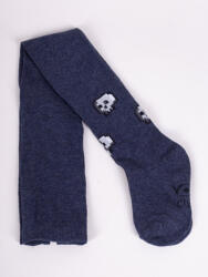 Yo Club! Pamut Harisnyanadrág csúszásgátló talppal - Kék Koponya 104/110