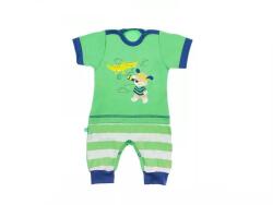 Eevi Rövid ujjú Rugdalózó - Zöld Kutyás 80