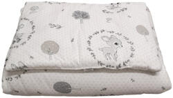 Babastar BS 2 részes bébi ágynemű szett - Fehér/Szürke őzike