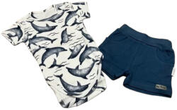 Nicol 2 részes nyári szett - Fehér/Kék Delfines 74