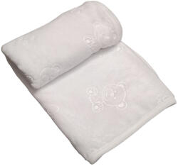 Wikids Bélelt wellsoft takaró 70x90 - anyagában maci mintás fehér