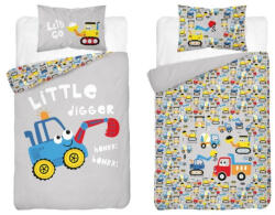 Maya Moo Gyerek pamut ágyneműhuzat 90x120cm - Markoló Kék