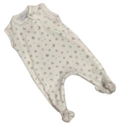 Wikids ujjatlan cipzáros pamut rugi - Fehér/Bézs/Szürke Csillagos 44