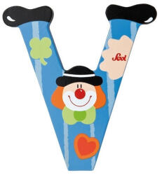 Sevi bohócos fa betű "V" - Kék (KIÁRUSÍTÁS)