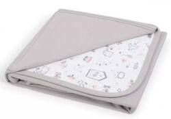 ceba baby Pamut Babapléd 90x100 cm - Light Grey - Pink Bird World
