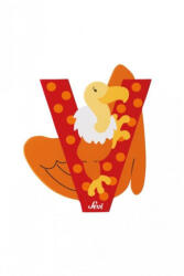 Sevi állatos fa betű "V" - Piros (KIÁRUSÍTÁS)