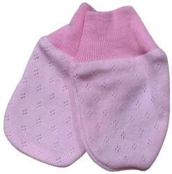 Wikids Karmolás Elleni Pamut Kesztyű - Rózsaszín Áttört