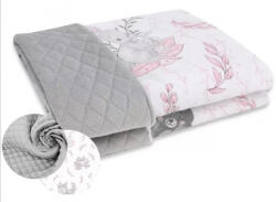 Babastar BS Kétoldalas Babapléd 70x100 cm - Lulu Szürke/Rózsaszín