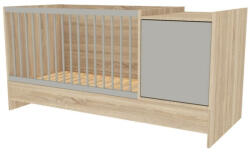 Babastar Harmony 1 ajtós kombiágy - Sonoma tölgy/Szürke - bebibolt