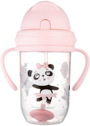 Canpol babies csöpögésmentes súlyozott szívószálas itatópohár EXOTIC ANIMALS 270ml - Panda