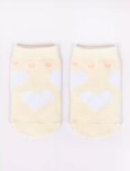 Yoclub Yo Bébi Zokni Mintás zokni 3-6 - Sárga Szíves 1 db-os