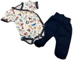 Bomer 2 részes szett - Fehér/Kék Szafari Állatos 56