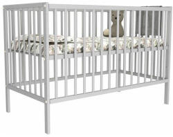 Bobas Magda emelhető magasságú fenyő kiságy 60x120cm - Szürke