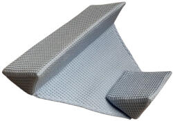 Babastar Waffle Anyagú Elfordulásgátló baba párna (bölcsőpárna) - Kék