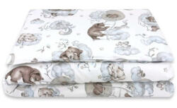 Babastar BS Babaágynemű 2 részes - Felhőn alvó állatok kék