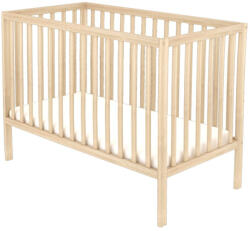 TIMBA Niki Nyitott Egyenesvégű Kiságy 60x120 - Borostyán