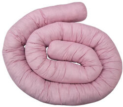 Wikids Ágyrácsvédő hengerpárna 300cm - Rózsaszín