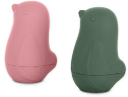 Petite&Mars Szilikon fürdőjátékok Love birds Rose Green 6m+