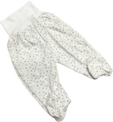 Gólyahír Pamut Pocaknadrág - Fehér/Szürke Szíves 68