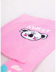 Yo Club! Pamut Harisnyanadrág csúszásgátlós - Rózsaszín Koala 86/92