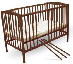 Bobas Ola emelhető magasságú fenyő kiságy 60x120cm - Dió