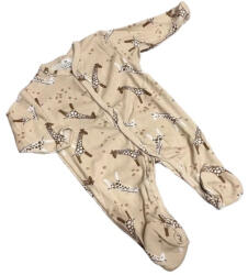 Bomer Pamut Ujjas Rugdalózó - Bézs Zsiráfos 56