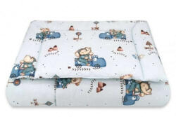 Babastar BS Ágynemű HUZAT 2 részes 90x120cm - Kék Dinó autó