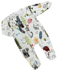 Mrofi Lux Pamut Hosszú ujjú Rugi - Fehér Szafaris 68