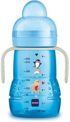 MAM Trainer Night tanuló itatópohár 220ml 4hó+ - Kék Pingvin