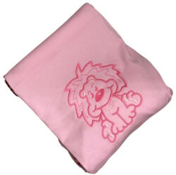 Vaganza Hímzett 2 Rétegű Pamut Takaró 70x90 cm - Rózsaszín Oroszlán