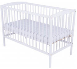 Bobas Ola emelhető magasságú fenyő kiságy 60x120cm - Fehér