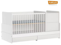 Faktum Alda Classic Kombi babaágy rágásvédővel - Fehér/Magasfényű fehér