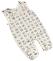 Dalma Pamut Ujjatlan Rugdalózó - Fehér Alapon Szürke/Kék Baglyos 62