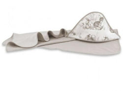 Babastar BS Frottír Kapucnis Fürdőlepedő 100x100 cm - Erdei barátok bézs/bézs