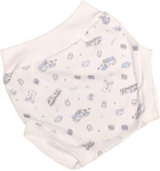 Wikids pamut pelus nadrág - Fehér kék macis/repülős - 68