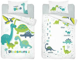 Maya Moo Gyerek Bambusz ágyneműhuzat 90x120cm - Happy Dinó