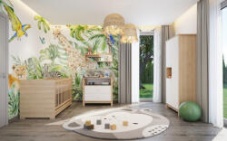 Todi Classic Babaszoba II. - Sonoma Tölgy/Bordázott Fehér