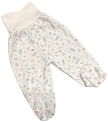 Gólyahír Pamut Pocaknadrág - Fehér/Kék/Bézs Apró Mintás 80