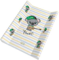 Babastar merev pelenkázólap 50x70cm - Koala gitárral - Szürke