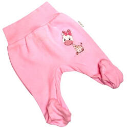 Babastar Pamut pocaknadrág mintával 56 - Rózsaszín Zsiráf Lány