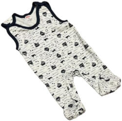 Bomer Pamut Ujjatlan Rugdalózó - Fehér/Kék Hajós 74