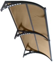 Fabricadetuica Copertina cu LED, 100x300 cm, Policarbonat, Panou Solar 3W, Senzor de Miscare