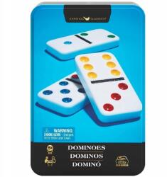 Spin Master dominó játék, fém dobozban, 28db, 5+ éves kortól