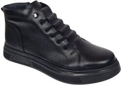 PHILIPPE Ghete casual barbati model iarna din piele naturala cu fermoar GS2021GN, marimea 44