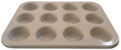  Forma briose 12 portii, auriu, invelis ceramic bej (713179)