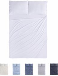 Todocama Set lenjerie de pat Todocama 4002 4 piese microfibra premium rezistent la decolorare (PRCSBL4002135) Lenjerie de pat