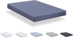Todocama Spannbettlaken 80x190200 cm Albastru Gri Microfibra Moale (PRCBAAG080200) Lenjerie de pat