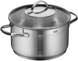 Silit Achat Oala 20cm cu Capac din Sticla Inductie 33L Otel Inoxidabil (2102234227)